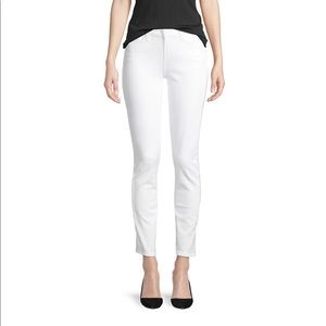 Paige white straight skinny jeans
